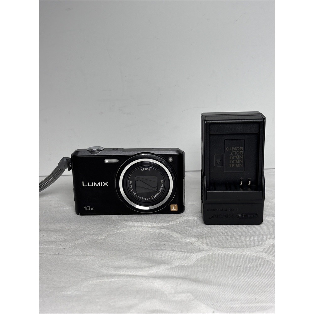 Panasonic LUMIX DMC-SZ3 16.1MP Digital Camera Black Genuine Battery + Charger